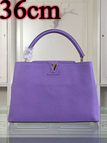 Louis vuitton original taurillon leather capucines MM M94715 purple