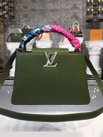 Louis vuitton original taurillon leather capucines bb N92040 green