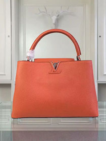 Louis vuitton original taurillon leather capucines pm M42237 orange