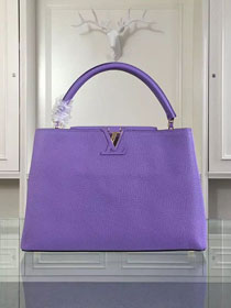 Louis vuitton original taurillon leather capucines pm M42245 purple