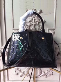 Louis vuitton original vernis leather montaigne BB M50403 black