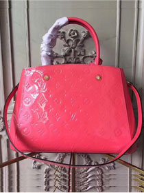 Louis vuitton original vernis leather montaigne mm M50400 coral