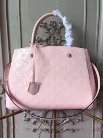 Louis vuitton original vernis leather montaigne mm M50400 pink