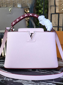Louis vuitton orignal calfskin capucines pm M52388 pink