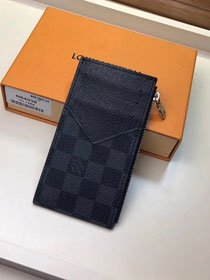 Louis vuitton damier graphite coin card holder N64038
