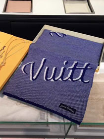 Louis vuitton top quality mens scarf M0001 blue