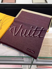 Louis vuitton top quality mens scarf M0001 wine red