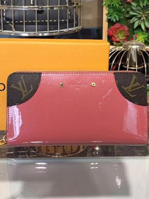 louis vuitton original venice patent leather zippy wallet M62318 VIEUX ROSE