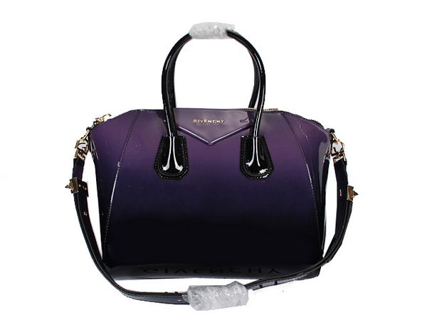Replica Givenchy Large Antigona Bag Patent Leather 9981L Purple Givenchy Large Antigona Bag Patent Leather 9981L Purple
