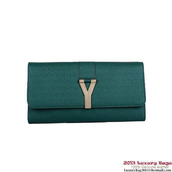 Replica Yves Saint Laurent Belle De Jour Calf Leather Cluth 39322 Green Yves Saint Laurent Belle De Jour Calf Leather Cluth 39322 Green