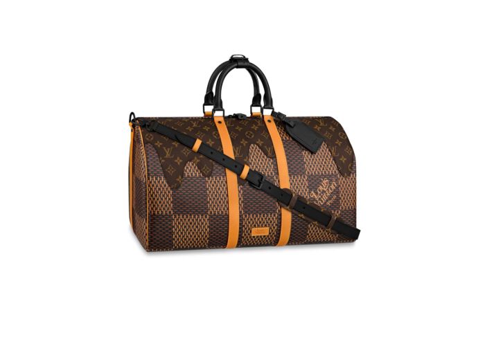 Replica LV N40360 x NIGO Limited Edition Keepall Bandouli&egrave;re 50 Travel Bags