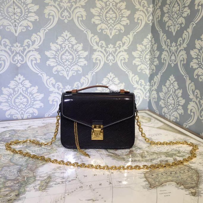 Replica LV Shoulder Bags M54990 POCHETTE METIS MINI Patent Leather On Chain Messenger Bag