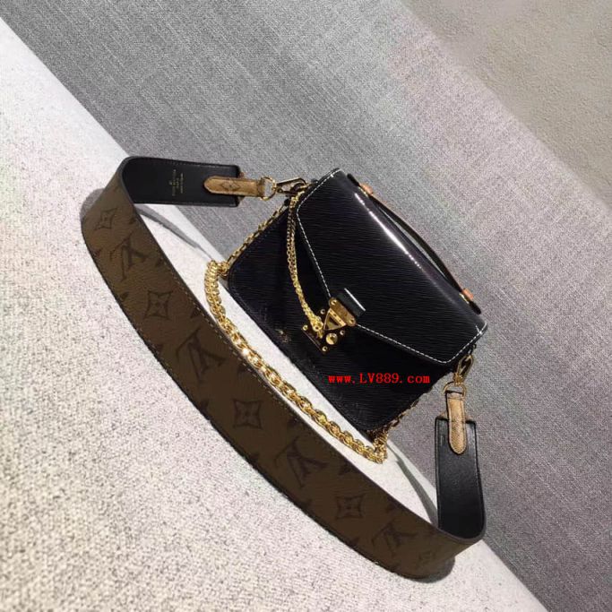 Replica LV Shoulder Bags Patent Leather Messenger Bag POCHETTE METIS MINI Epi M54990