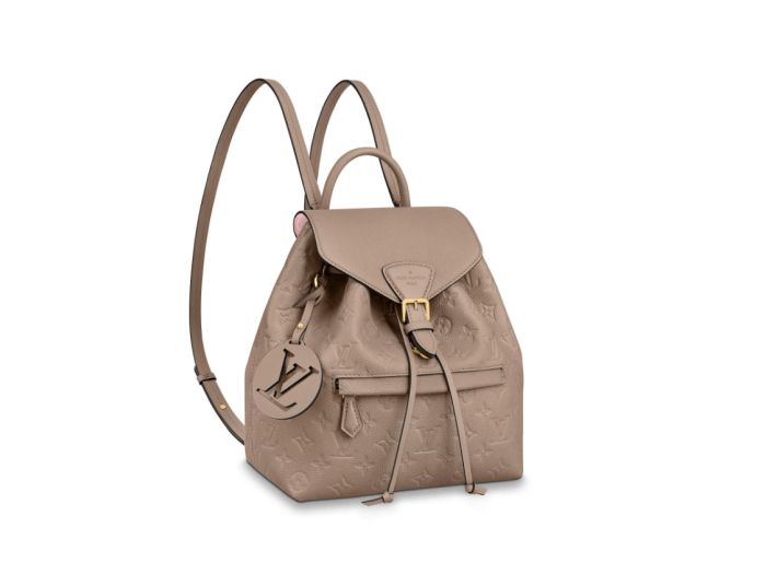 Replica LV M45410 Embossed Leather Montsouris Backpack Bags