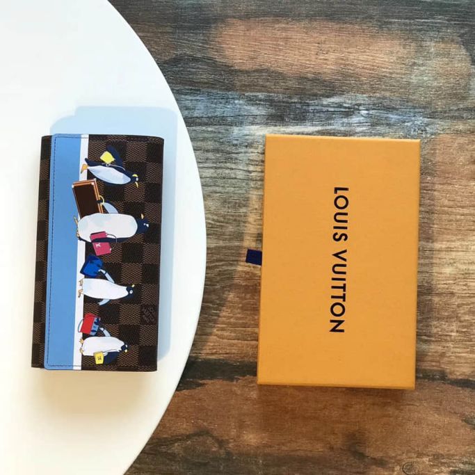 Replica LV Wallets N64426 Damier Ebene Sarah