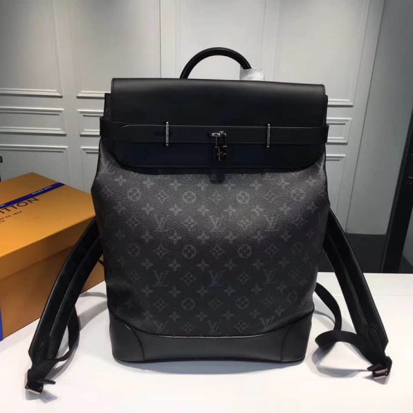 Replica LV M44052 Monogram Eclipse Steamer Backpack Bags