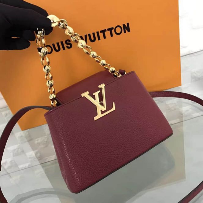 Replica LV Shoulder Bags CAPUCINES MINI CHAIN On Chain M42935