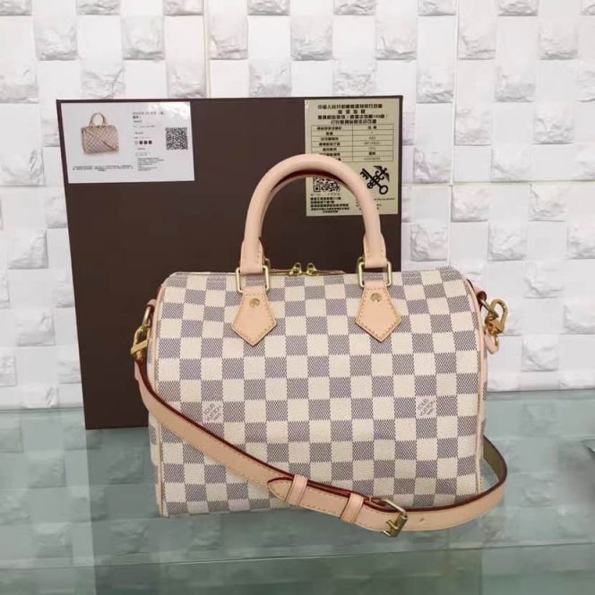 Replica LV Tote Bags N41374 Speedy 25 Damier Azur