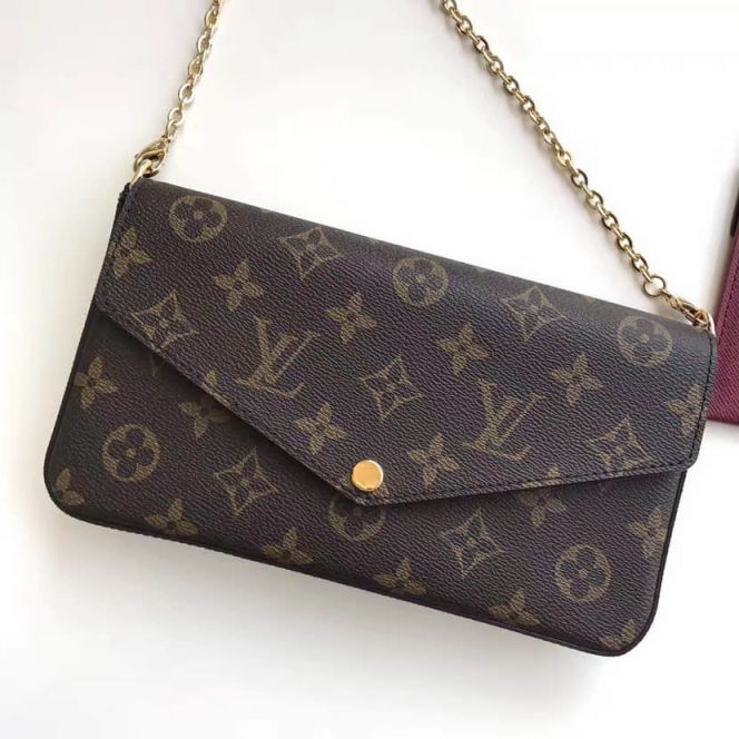 Replica LV Shoulder Bags M61276 Pochette Felicie Monogram On Chain