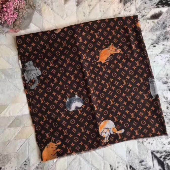 Replica 2019 LV CATOGRAM LIGHT MONOGRAM Women Scarves