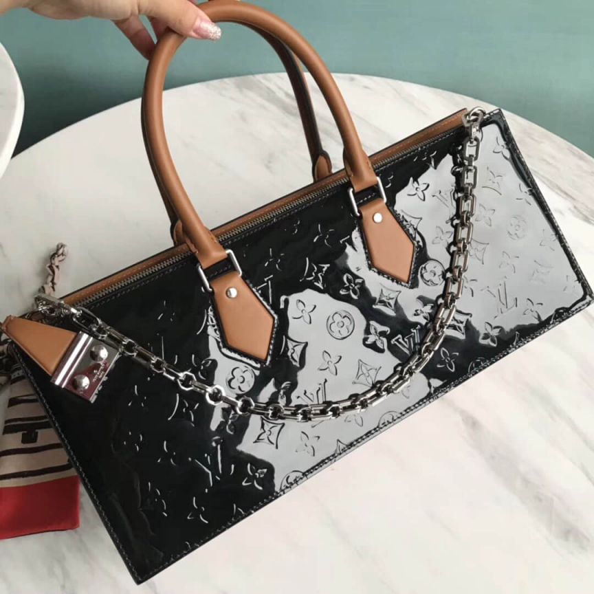 Replica LV Tote Bags 19 Patent Leather Sac Tricot M44371