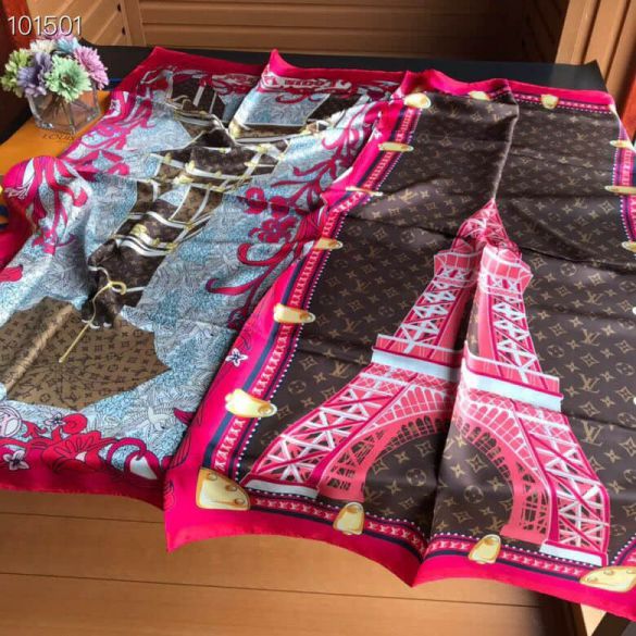 Replica 2019 LV 16 Silk Women Scarves
