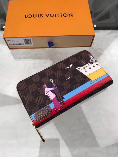Replica LV Wallets N41665 Damier Ebene Zip