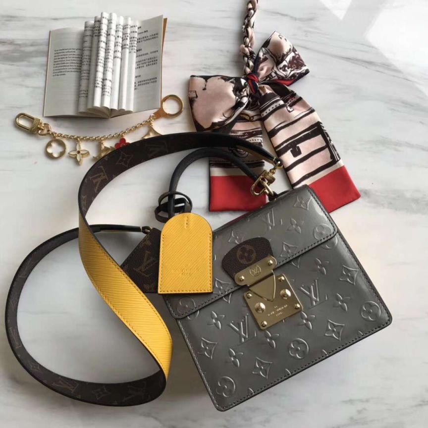 Replica LV Tote Bags Spring Street Patent Leather M90376