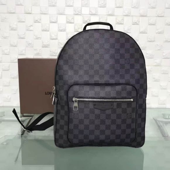 Replica LV N41473 Damier Graphite Josh Men Black Backpack Bags