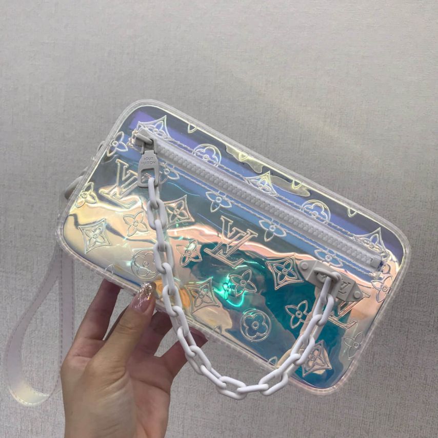 Replica LV 2019 Limited Edition Men PVC Chain M55261 Clutch Bags