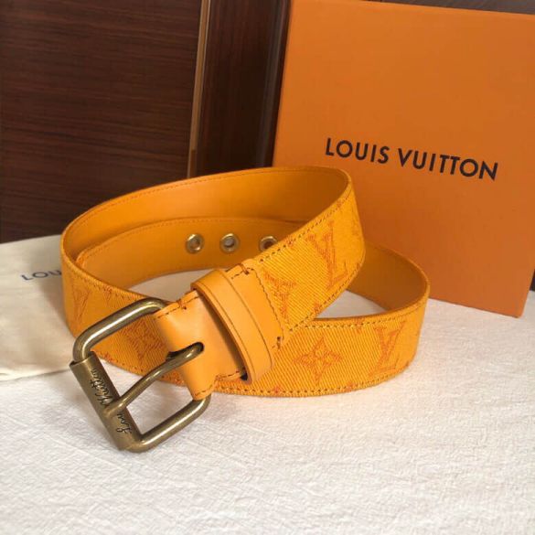 Replica 2019 LV Monogran Leather 35 mm Men Belts