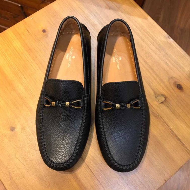 Replica LV Black Men Shoes