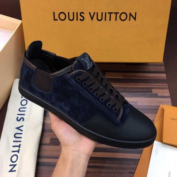 Replica LV Men Casual Leather Shoes