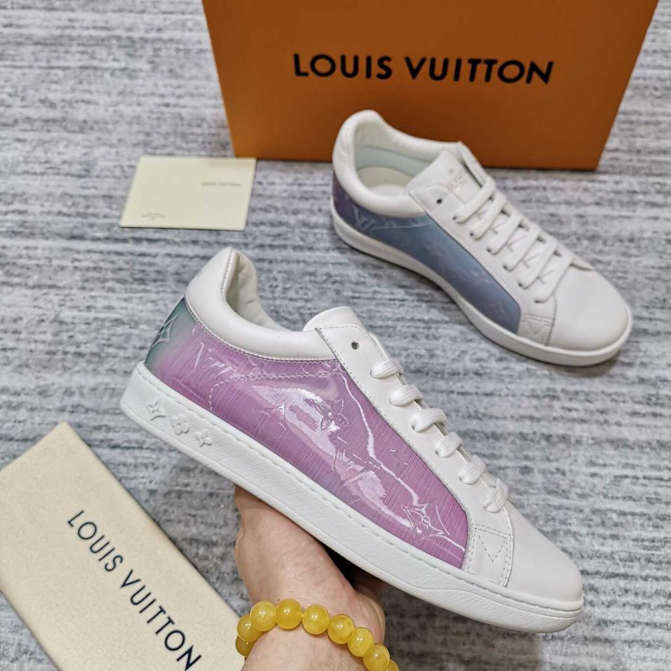 Replica LV Monogram Print RIVOLI Men Shoes