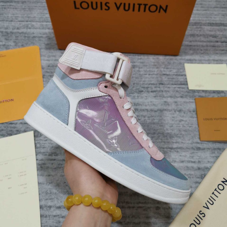 Replica LV Monogram Print Men Rivoli Men Shoes