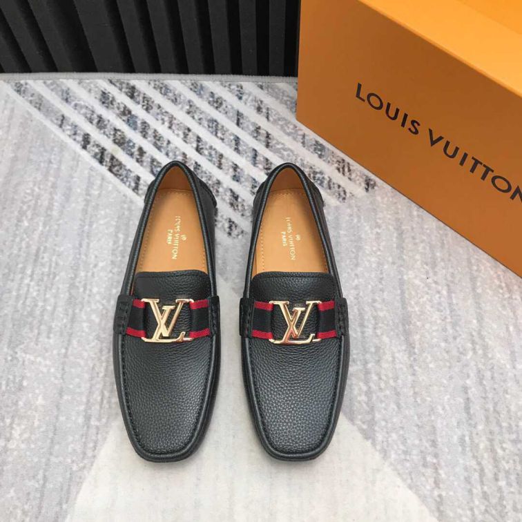 Replica LV 2019 LV Men Driving Shoes