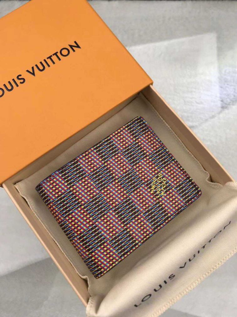 Replica LV N63261 Red Men Wallets