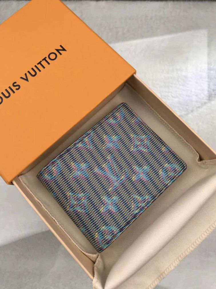 Replica LV M62294 Blue Men Wallets