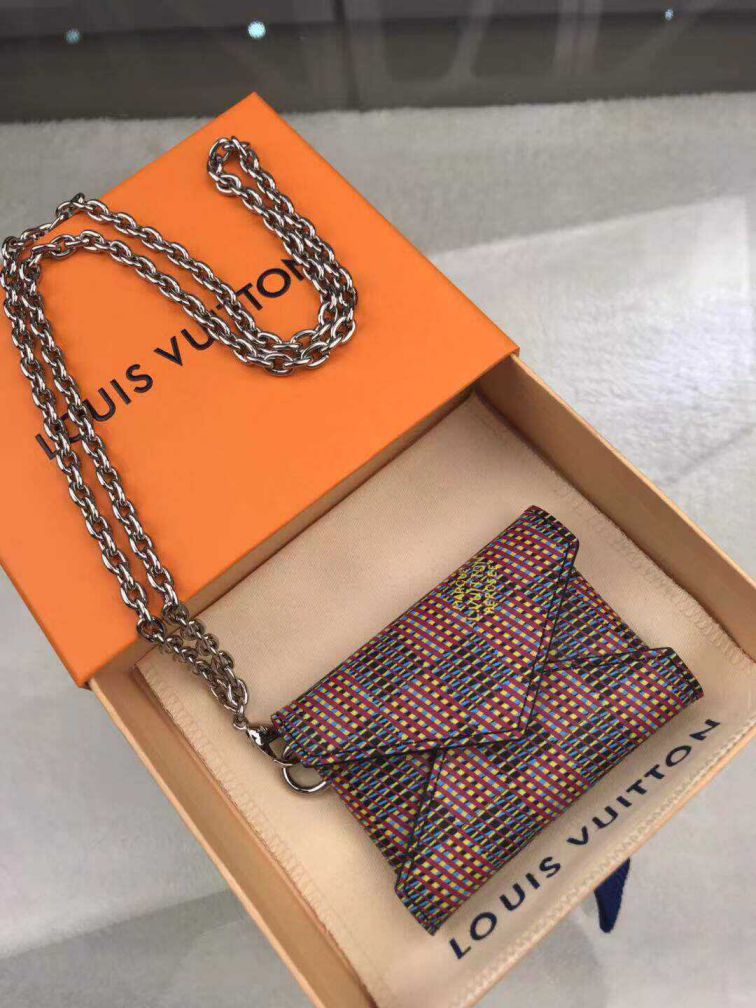 Replica LV N60278 Red Women Card Holder