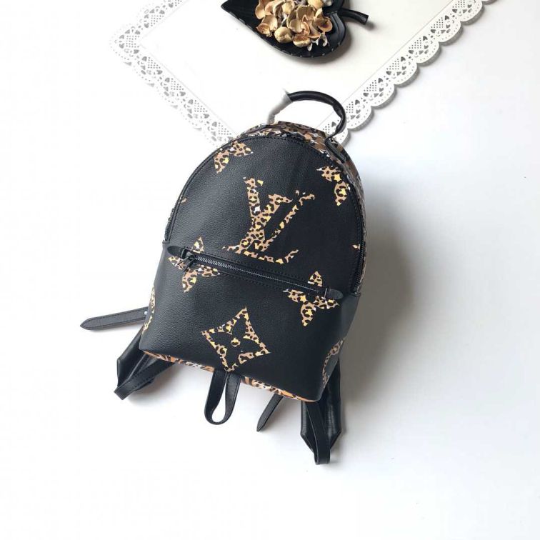 Replica LV M44718 Leopard Palm Springs Small Women Backpack Bags