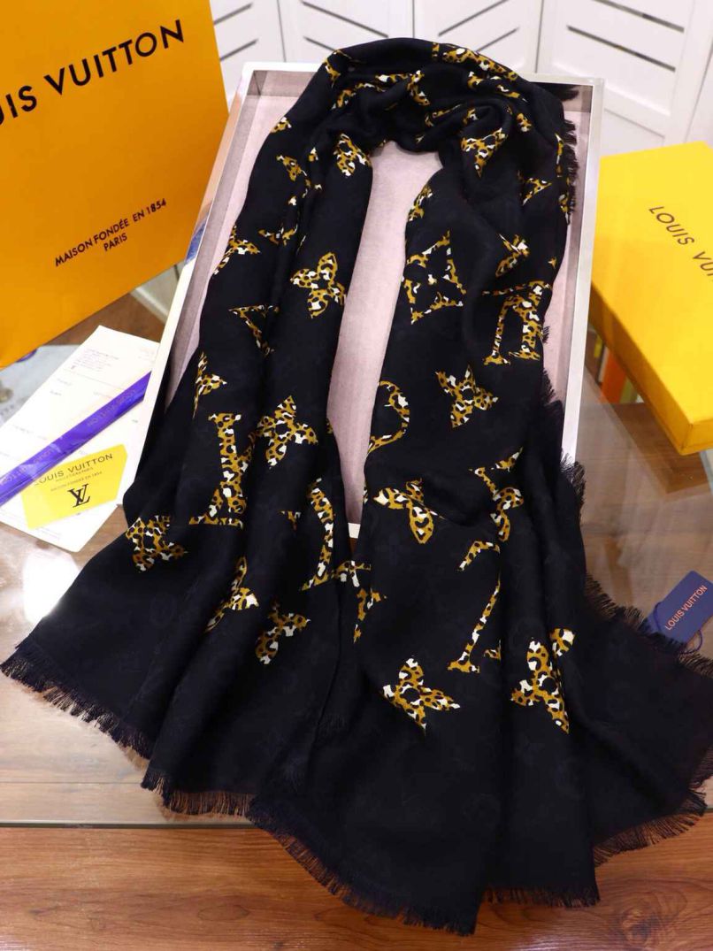 Replica LV Monogram 100% Cashmere 140*140cm Women Scarves
