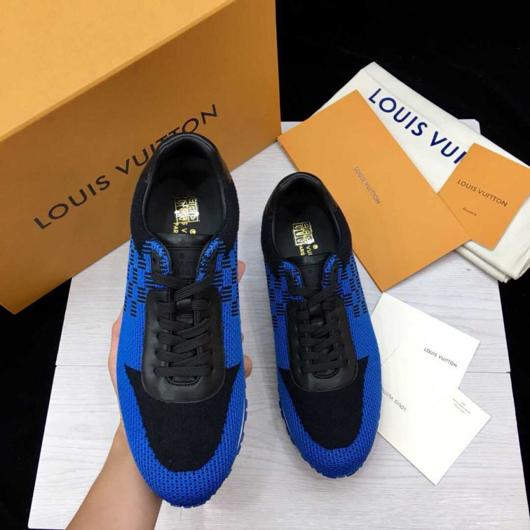 Replica LV Men Leather Sneakers