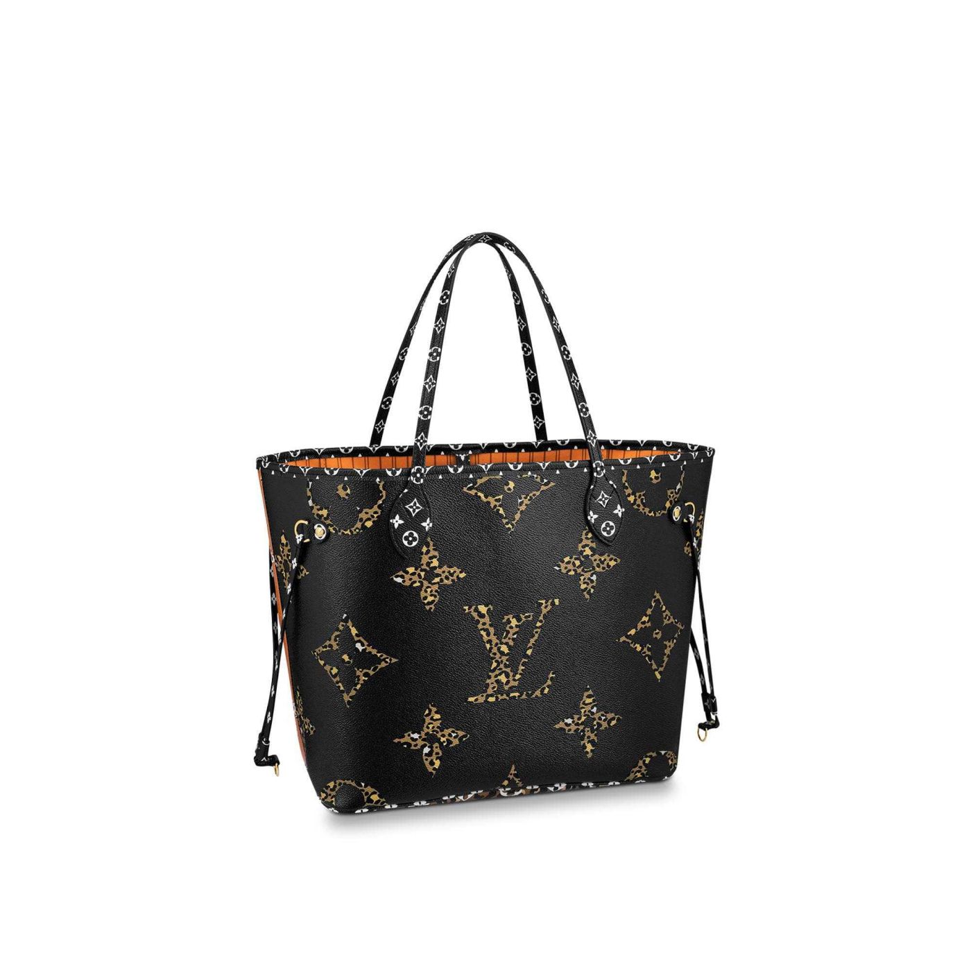 Replica LV M44676 Leopard Neverfull Medium Women Shopping Bags