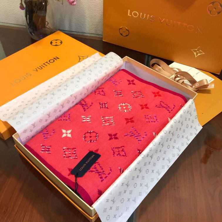 Replica LV Cashmere Pop Monogram Women Scarves