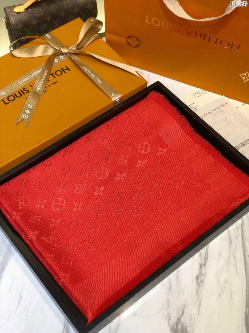 Replica LV Cashmere Monogram Women Scarves