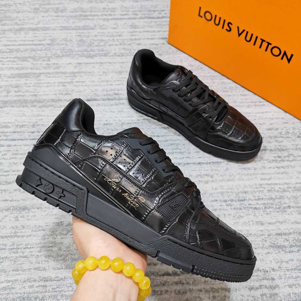 Replica LV TRAINER Sneakers Vintage Basketball Men Shoes