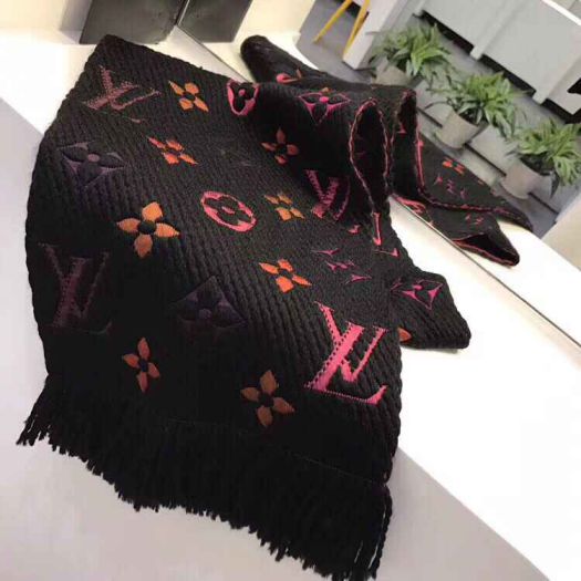 Replica LV Wool Monogram Women Scarves