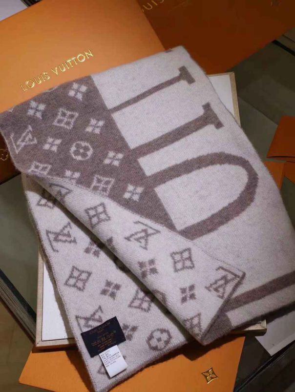 Replica LV Wool Cashmere Men Scarves