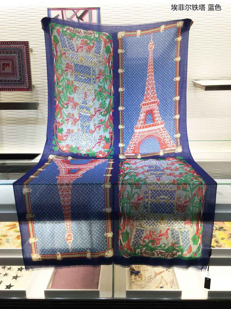 Replica LV Eiffel Tower Paris Women Scarves