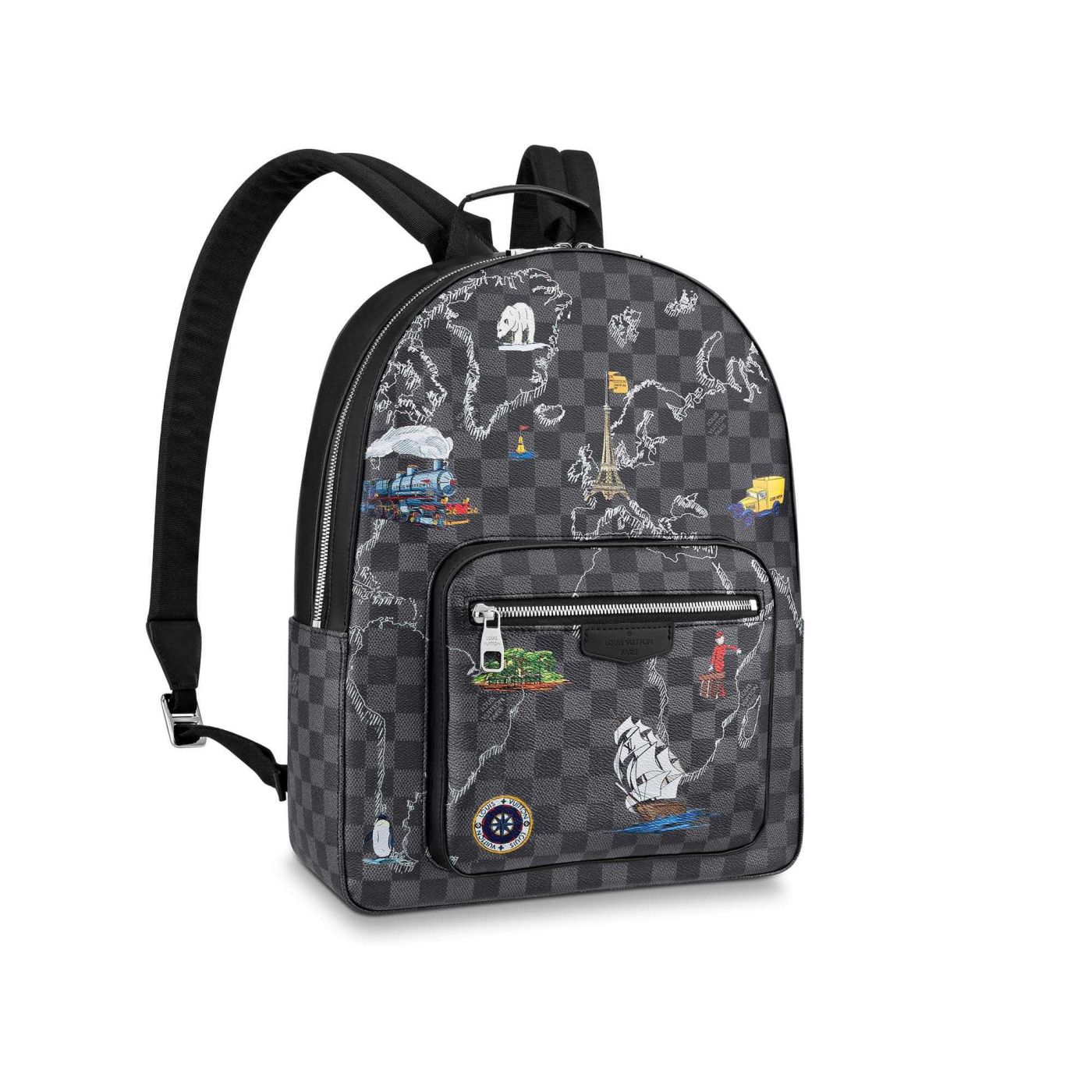 Replica LV N40199 JOSH Print Men Backpack Bags